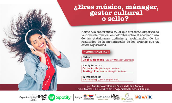 Conferencia taller  "Uso de las plataformas digitales para la industria musical"