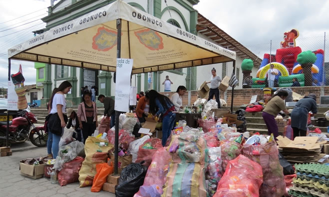 Jornada de reciclaje y manejo residuos sólidos en Obonuco