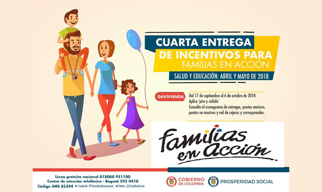 Cuarta entrega programa Familias en Acción