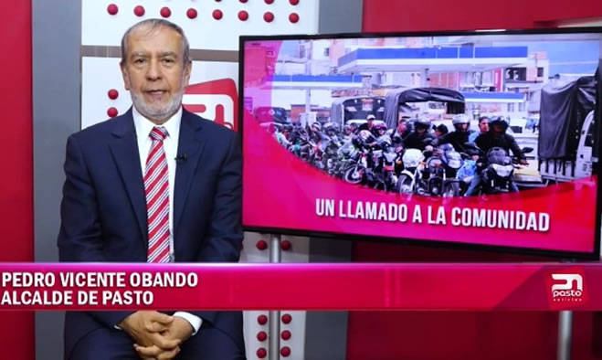 Alcalde de Pasto hace llamado a la ciudadanía a mantener la calma