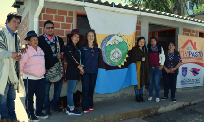 Entrega de vivienda resguardo indígena Quillasinga
