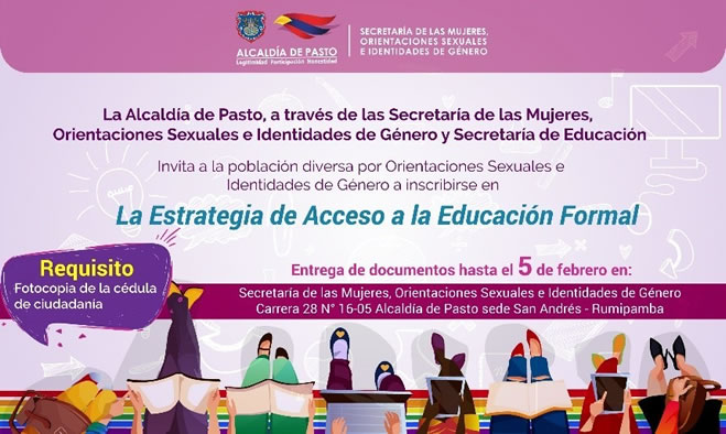 Estrategia para el acceso de mujeres y población diversa a la educación de adultos