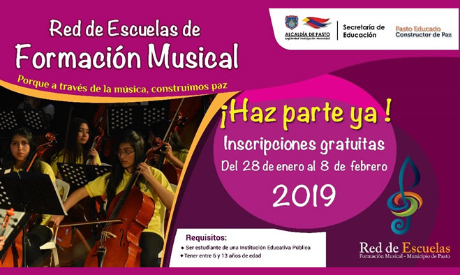 Inscripciones Red Escuelas Formación Musical