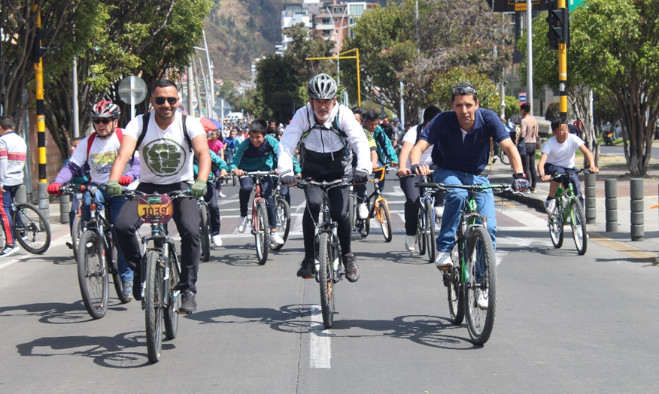 Ciclistas día sin carro y sin moto - Pasto 2019