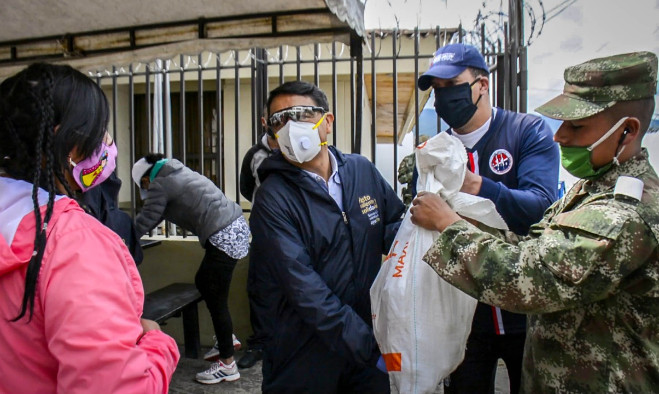 Entrega de mercado, Pasto Valiente y Solidario