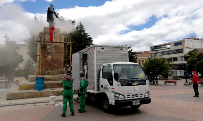 Limpieza centro histórico - Pasto 2020