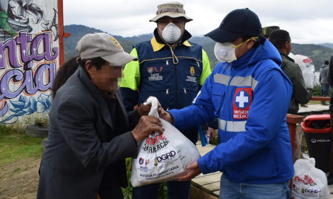Ayudas Pasto valiente y solidario, corregimiento del El Encano