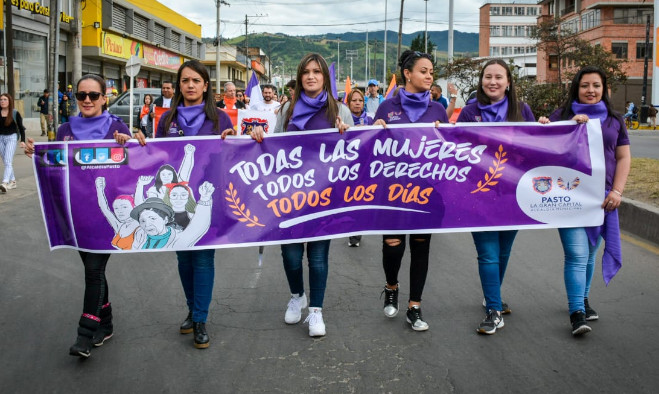 Marcha mujeres - Pasto 2020