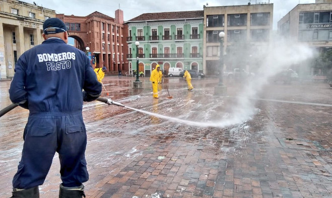 Labores desinfección Pasto - 2020
